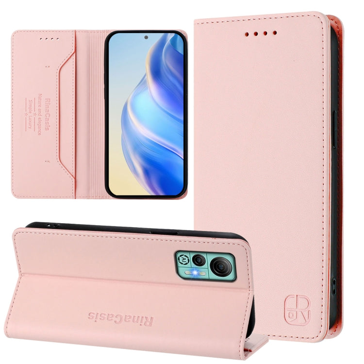RC01 Dual-Folded Magnetic Suction RFID Leather Phone Case, For Ulefone Note 20 Pro, For Ulefone Note 17 Pro, For Ulefone Note 18 Ultra 5G, For Ulefone Note 16 Pro, For Ulefone Note 14 - NMNYSX