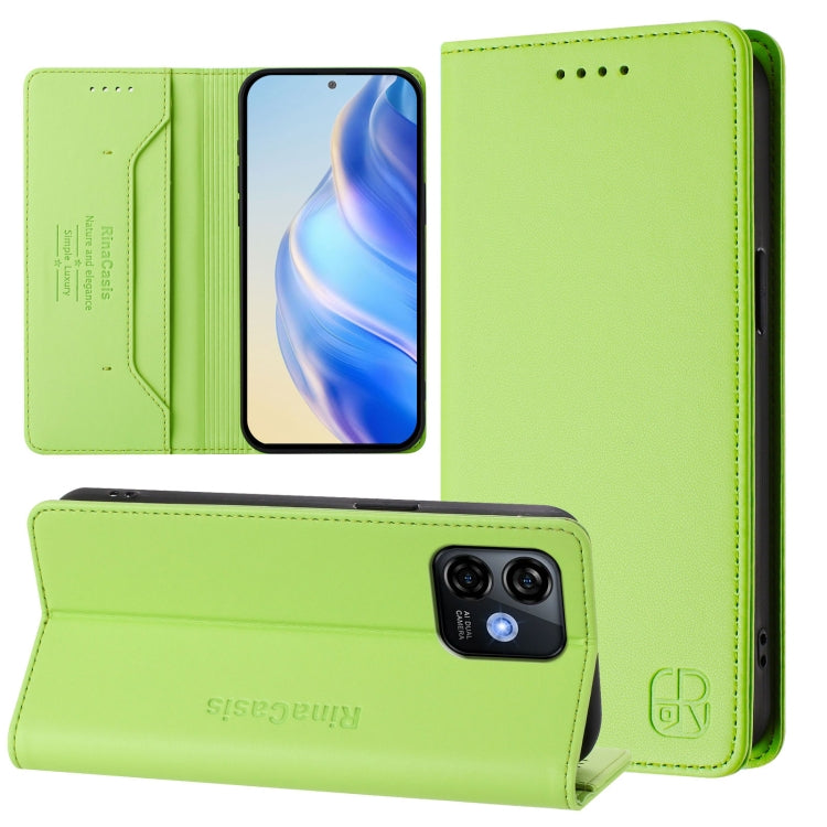 RC01 Dual-Folded Magnetic Suction RFID Leather Phone Case, For Ulefone Note 20 Pro, For Ulefone Note 17 Pro, For Ulefone Note 18 Ultra 5G, For Ulefone Note 16 Pro, For Ulefone Note 14 - NMNYSX