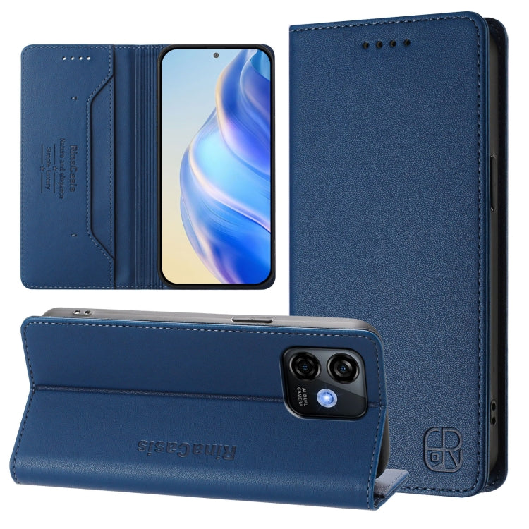 RC01 Dual-Folded Magnetic Suction RFID Leather Phone Case, For Ulefone Note 20 Pro, For Ulefone Note 17 Pro, For Ulefone Note 18 Ultra 5G, For Ulefone Note 16 Pro, For Ulefone Note 14 - NMNYSX