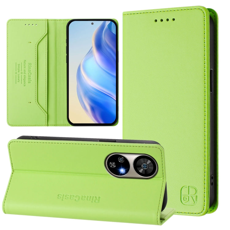 RC01 Dual-Folded Magnetic Suction RFID Leather Phone Case, For Ulefone Note 20 Pro, For Ulefone Note 17 Pro, For Ulefone Note 18 Ultra 5G, For Ulefone Note 16 Pro, For Ulefone Note 14 - NMNYSX