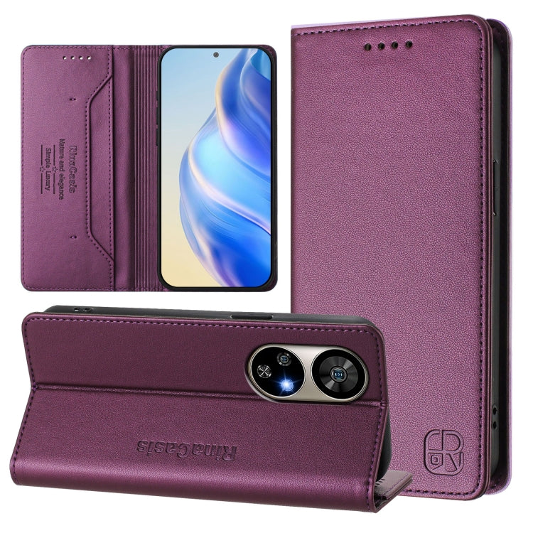 RC01 Dual-Folded Magnetic Suction RFID Leather Phone Case, For Ulefone Note 20 Pro, For Ulefone Note 17 Pro, For Ulefone Note 18 Ultra 5G, For Ulefone Note 16 Pro, For Ulefone Note 14 - NMNYSX