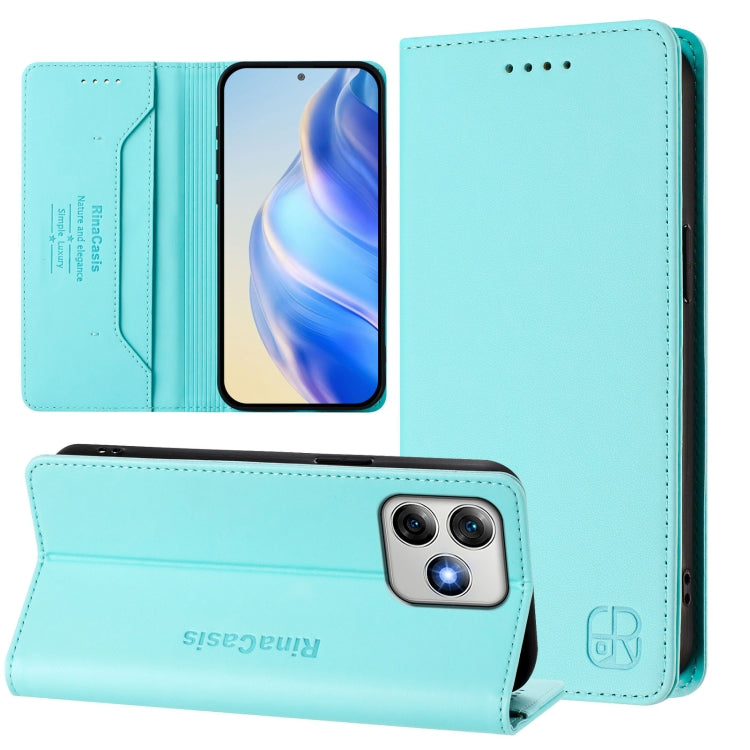 RC01 Dual-Folded Magnetic Suction RFID Leather Phone Case, For Ulefone Note 20 Pro, For Ulefone Note 17 Pro, For Ulefone Note 18 Ultra 5G, For Ulefone Note 16 Pro, For Ulefone Note 14 - NMNYSX