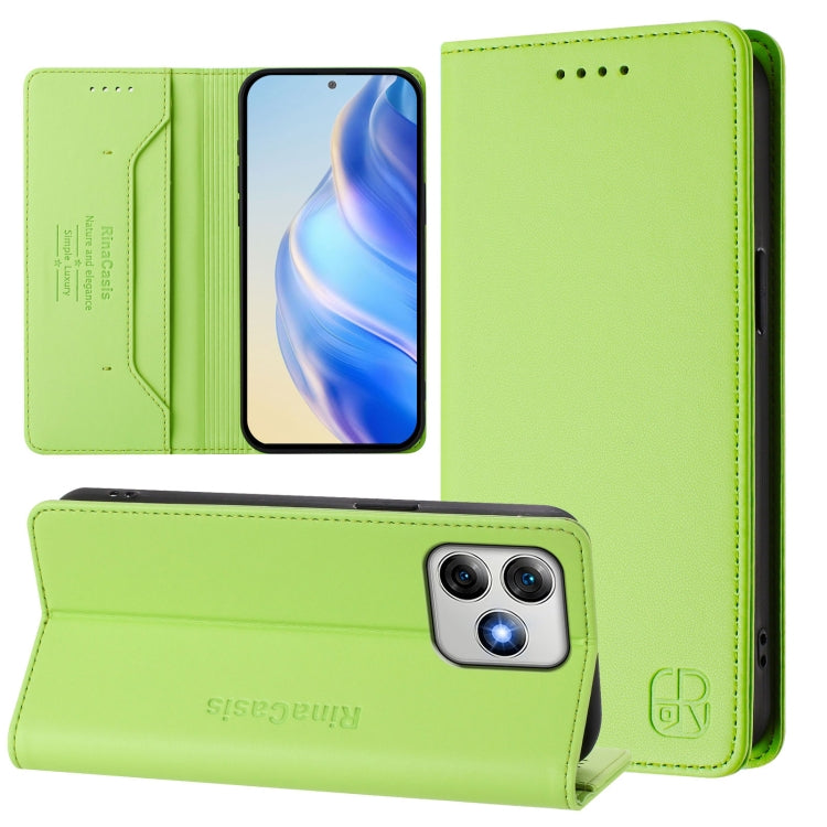 RC01 Dual-Folded Magnetic Suction RFID Leather Phone Case, For Ulefone Note 20 Pro, For Ulefone Note 17 Pro, For Ulefone Note 18 Ultra 5G, For Ulefone Note 16 Pro, For Ulefone Note 14 - NMNYSX