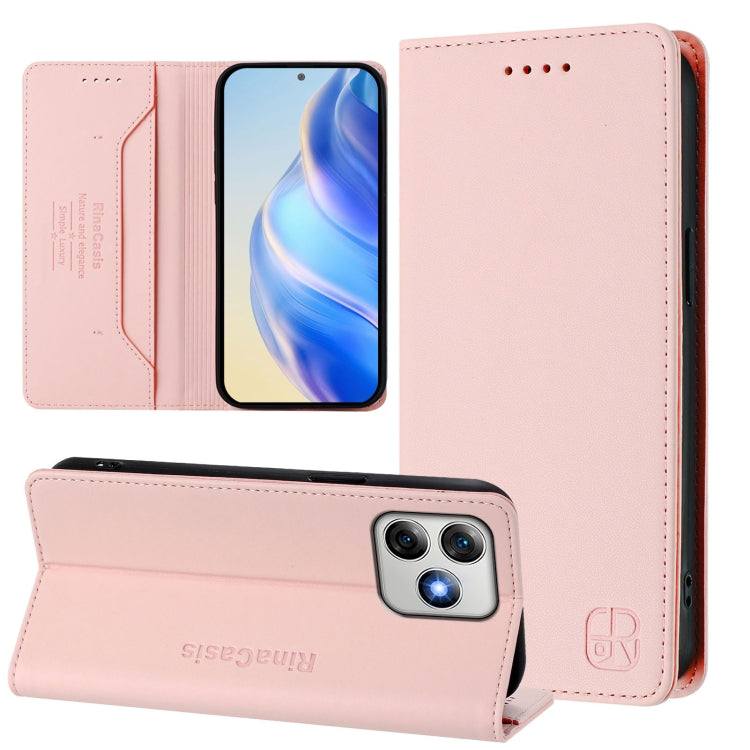 RC01 Dual-Folded Magnetic Suction RFID Leather Phone Case, For Ulefone Note 20 Pro, For Ulefone Note 17 Pro, For Ulefone Note 18 Ultra 5G, For Ulefone Note 16 Pro, For Ulefone Note 14 - NMNYSX