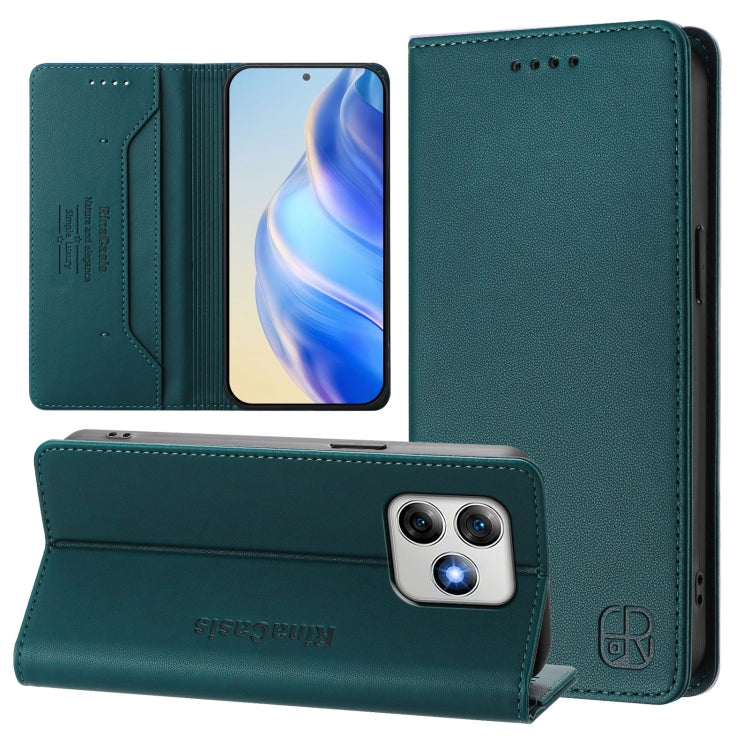 RC01 Dual-Folded Magnetic Suction RFID Leather Phone Case, For Ulefone Note 20 Pro, For Ulefone Note 17 Pro, For Ulefone Note 18 Ultra 5G, For Ulefone Note 16 Pro, For Ulefone Note 14 - NMNYSX