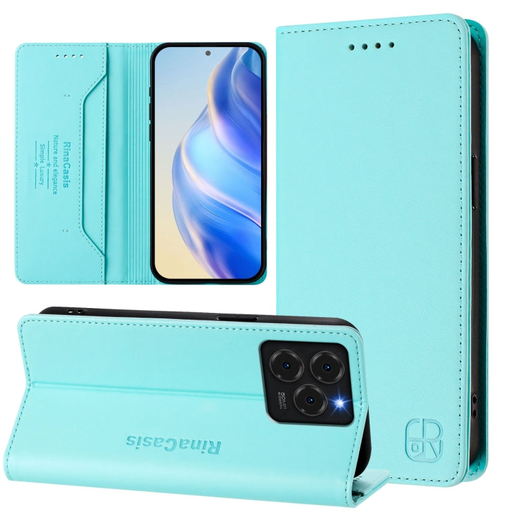 RC01 Dual-Folded Magnetic Suction RFID Leather Phone Case, For Ulefone Note 20 Pro, For Ulefone Note 17 Pro, For Ulefone Note 18 Ultra 5G, For Ulefone Note 16 Pro, For Ulefone Note 14 - NMNYSX