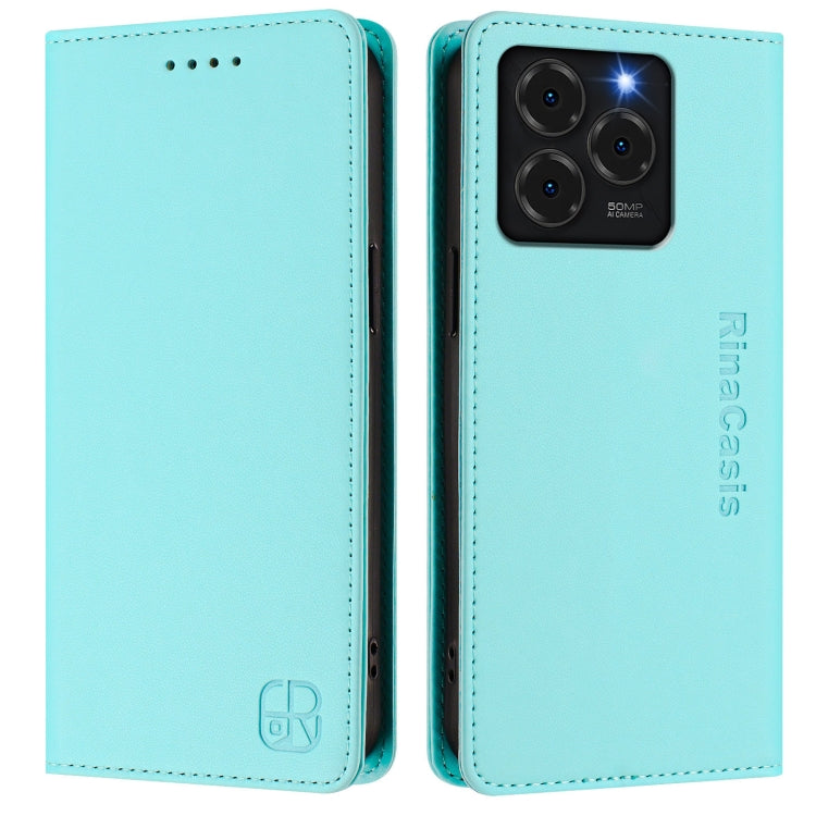 RC01 Dual-Folded Magnetic Suction RFID Leather Phone Case, For Ulefone Note 20 Pro, For Ulefone Note 17 Pro, For Ulefone Note 18 Ultra 5G, For Ulefone Note 16 Pro, For Ulefone Note 14 - NMNYSX