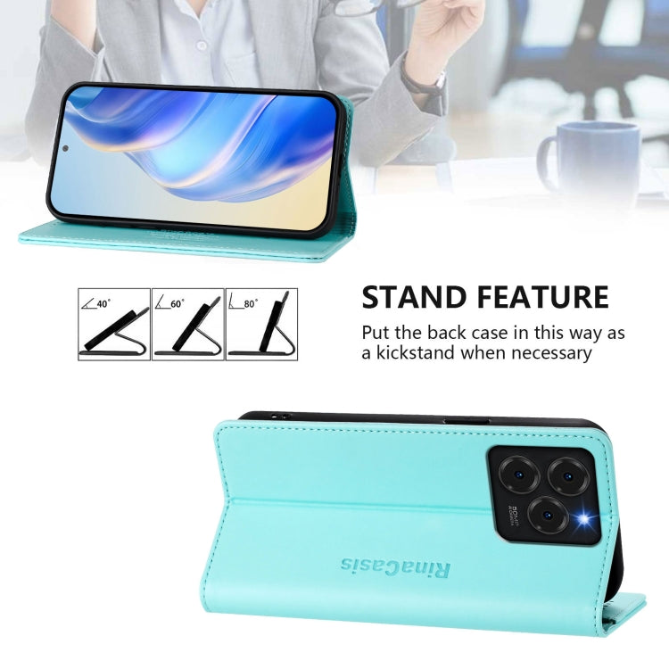 RC01 Dual-Folded Magnetic Suction RFID Leather Phone Case, For Ulefone Note 20 Pro, For Ulefone Note 17 Pro, For Ulefone Note 18 Ultra 5G, For Ulefone Note 16 Pro, For Ulefone Note 14 - NMNYSX