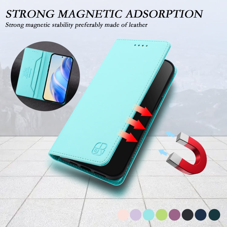 RC01 Dual-Folded Magnetic Suction RFID Leather Phone Case, For Ulefone Note 20 Pro, For Ulefone Note 17 Pro, For Ulefone Note 18 Ultra 5G, For Ulefone Note 16 Pro, For Ulefone Note 14 - NMNYSX
