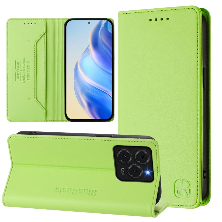 RC01 Dual-Folded Magnetic Suction RFID Leather Phone Case, For Ulefone Note 20 Pro, For Ulefone Note 17 Pro, For Ulefone Note 18 Ultra 5G, For Ulefone Note 16 Pro, For Ulefone Note 14 - NMNYSX