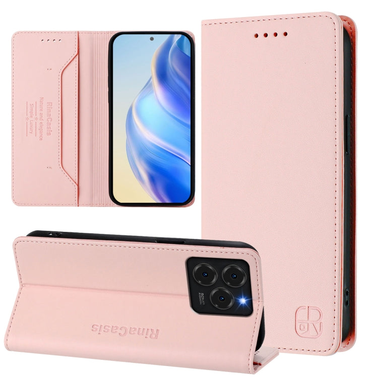 RC01 Dual-Folded Magnetic Suction RFID Leather Phone Case, For Ulefone Note 20 Pro, For Ulefone Note 17 Pro, For Ulefone Note 18 Ultra 5G, For Ulefone Note 16 Pro, For Ulefone Note 14 - NMNYSX