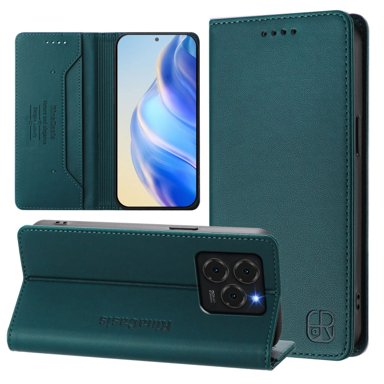 RC01 Dual-Folded Magnetic Suction RFID Leather Phone Case, For Ulefone Note 20 Pro, For Ulefone Note 17 Pro, For Ulefone Note 18 Ultra 5G, For Ulefone Note 16 Pro, For Ulefone Note 14 - NMNYSX