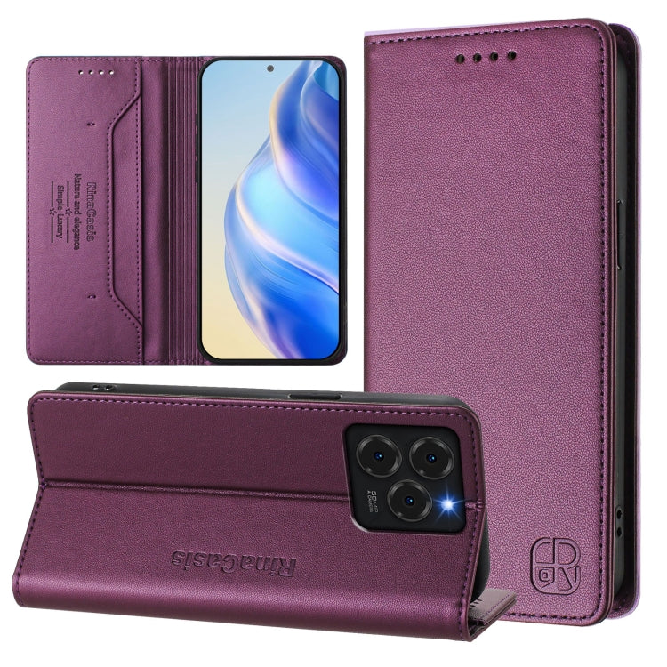 RC01 Dual-Folded Magnetic Suction RFID Leather Phone Case, For Ulefone Note 20 Pro, For Ulefone Note 17 Pro, For Ulefone Note 18 Ultra 5G, For Ulefone Note 16 Pro, For Ulefone Note 14 - NMNYSX