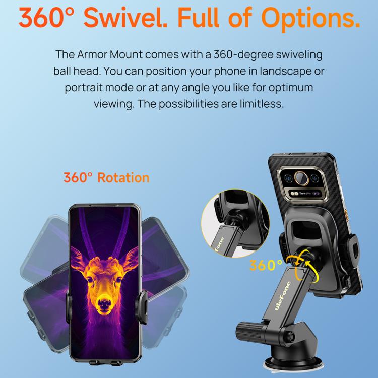 Ulefone UAN04 Armor Mount Car / Desktop Phone Holder, Enhanced Model, UAN04 - NMNYSX