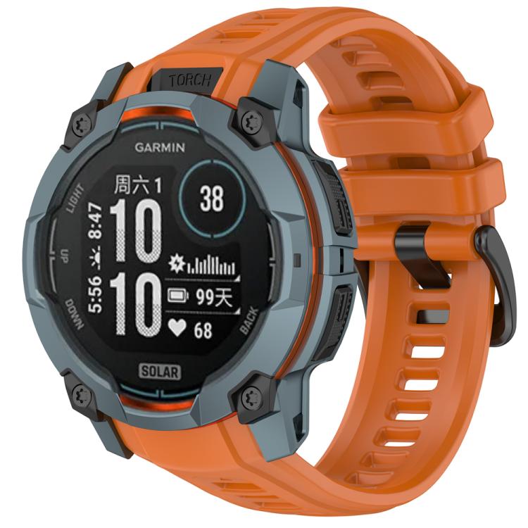 Silicone Breathable Watch Band Wristband, For Garmin Instinct 3 AMOLED / Solar 50mm, For Garmin Instinct 3 AMOLED / Solar 45mm
