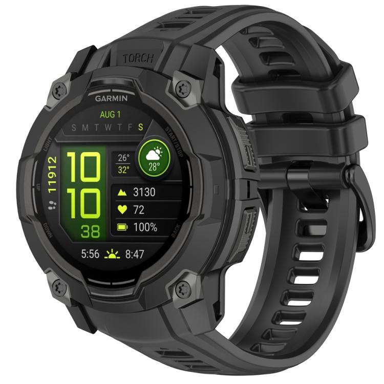 Silicone Breathable Watch Band Wristband, For Garmin Instinct 3 AMOLED / Solar 50mm, For Garmin Instinct 3 AMOLED / Solar 45mm