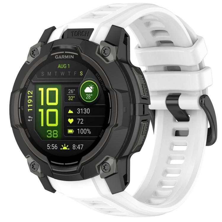 Silicone Breathable Watch Band Wristband, For Garmin Instinct 3 AMOLED / Solar 50mm, For Garmin Instinct 3 AMOLED / Solar 45mm