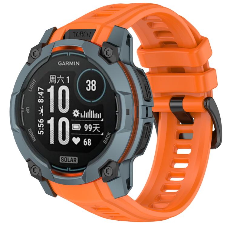 Silicone Breathable Watch Band Wristband, For Garmin Instinct 3 AMOLED / Solar 50mm, For Garmin Instinct 3 AMOLED / Solar 45mm