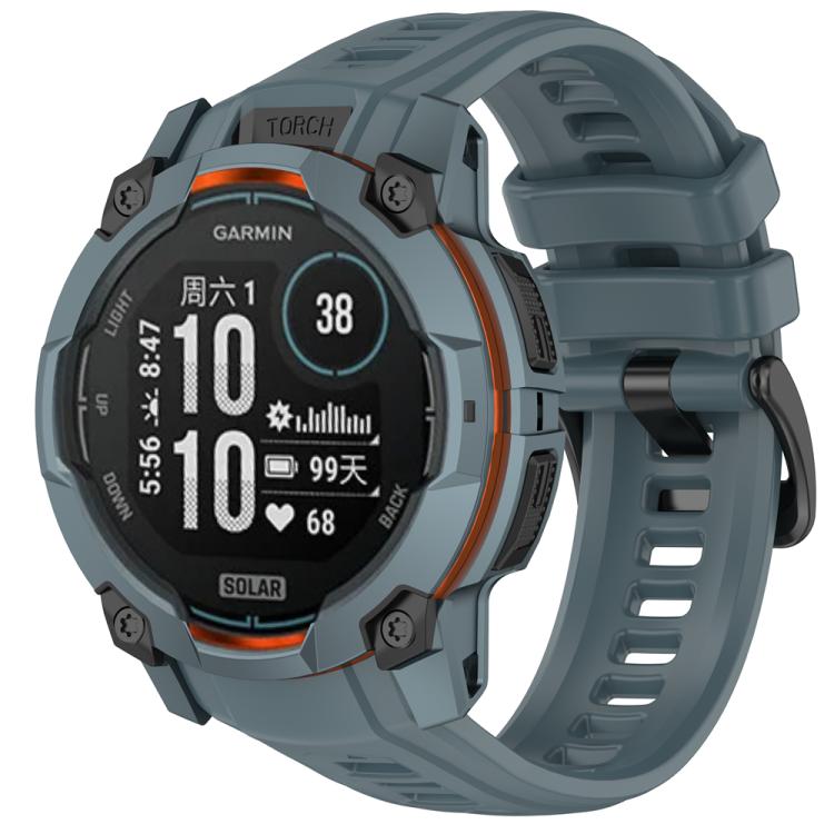 Silicone Breathable Watch Band Wristband, For Garmin Instinct 3 AMOLED / Solar 50mm, For Garmin Instinct 3 AMOLED / Solar 45mm