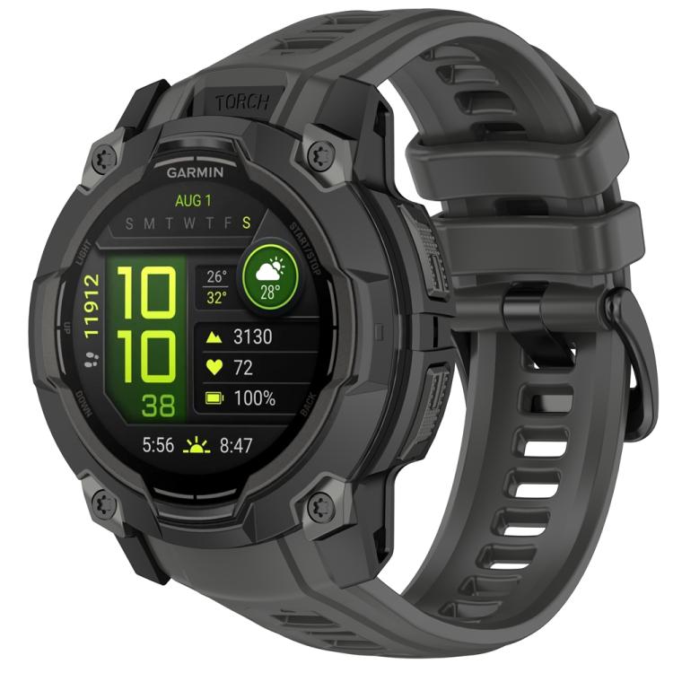 Silicone Breathable Watch Band Wristband, For Garmin Instinct 3 AMOLED / Solar 50mm, For Garmin Instinct 3 AMOLED / Solar 45mm