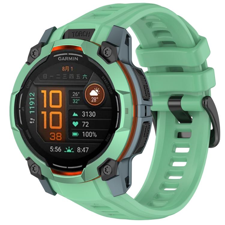 Silicone Breathable Watch Band Wristband, For Garmin Instinct 3 AMOLED / Solar 50mm, For Garmin Instinct 3 AMOLED / Solar 45mm