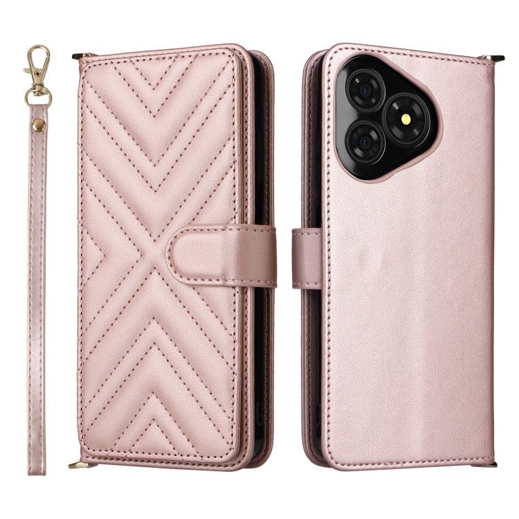 Multifunctional 6-Card Slots Leather Phone Case with Wrist Strap, For Ulefone Note 21, For Ulefone Note 19 - NMNYSX