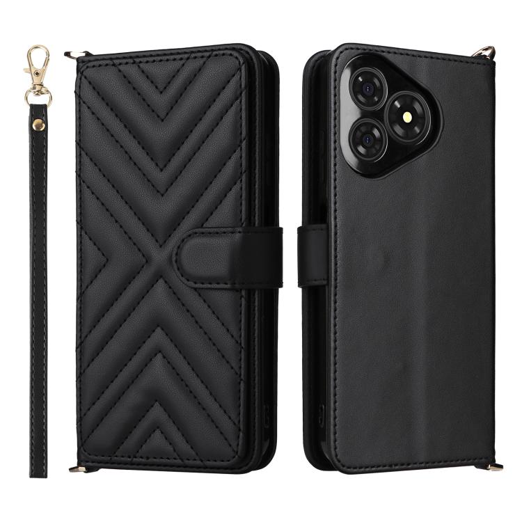 Multifunctional 6-Card Slots Leather Phone Case with Wrist Strap, For Ulefone Note 21, For Ulefone Note 19 - NMNYSX