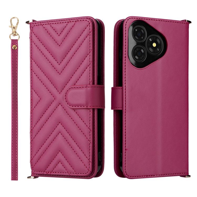 Multifunctional 6-Card Slots Leather Phone Case with Wrist Strap, For Ulefone Note 21, For Ulefone Note 19 - NMNYSX