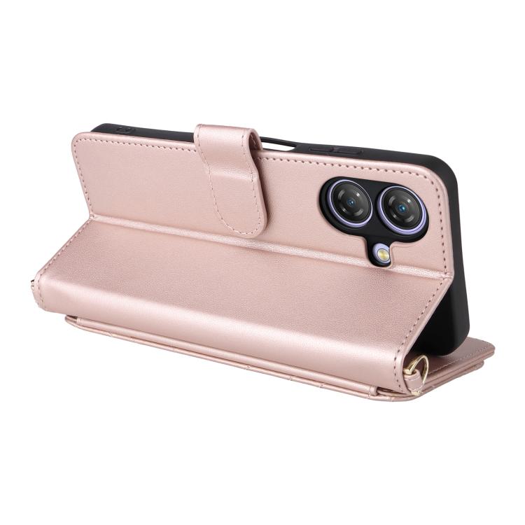 Multifunctional 6-Card Slots Leather Phone Case with Wrist Strap, For Ulefone Note 21, For Ulefone Note 19 - NMNYSX