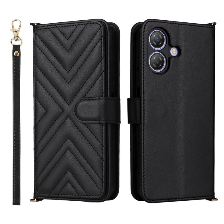 Multifunctional 6-Card Slots Leather Phone Case with Wrist Strap, For Ulefone Note 21, For Ulefone Note 19 - NMNYSX