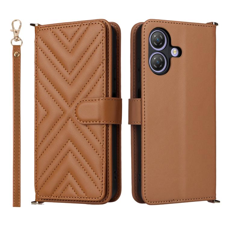 Multifunctional 6-Card Slots Leather Phone Case with Wrist Strap, For Ulefone Note 21, For Ulefone Note 19 - NMNYSX