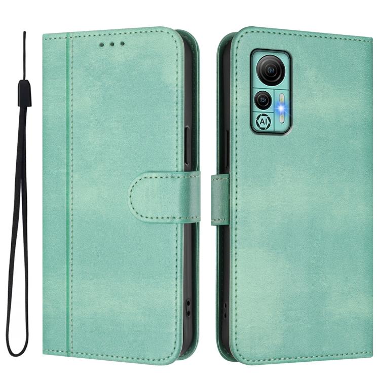 Line Splicing Buckle Retro Leather Phone Case, For Ulefone Note 14 - NMNYSX