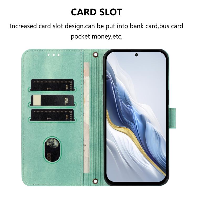 Line Splicing Buckle Retro Leather Phone Case, For Ulefone Note 14 - NMNYSX