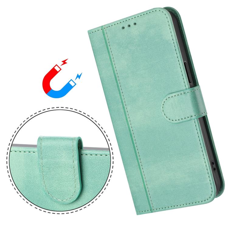 Line Splicing Buckle Retro Leather Phone Case, For Ulefone Note 14 - NMNYSX