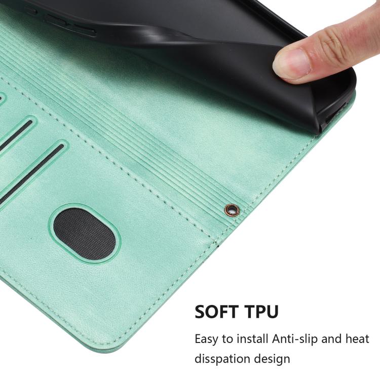Line Splicing Buckle Retro Leather Phone Case, For Ulefone Note 14 - NMNYSX