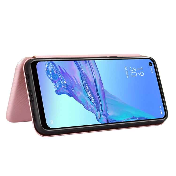 Carbon Fiber Texture Magnetic Horizontal Flip TPU + PC + PU Leather Case with Card Slot & Lanyard, For OPPO A53 / A32 (2020), For OPPO Reno3 Pro Overseas Version, For Doogee X95, For Asus Zenfone 7 ZS670KS / Zenfone 7 Pro ZS671KS�����������������������... - NMNYSX