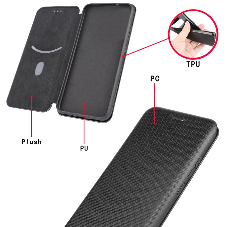Carbon Fiber Texture Magnetic Horizontal Flip TPU + PC + PU Leather Case with Card Slot & Lanyard, For OPPO A53 / A32 (2020), For OPPO Reno3 Pro Overseas Version, For Doogee X95, For Asus Zenfone 7 ZS670KS / Zenfone 7 Pro ZS671KS�����������������������... - NMNYSX
