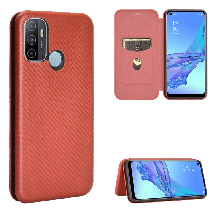 Carbon Fiber Texture Magnetic Horizontal Flip TPU + PC + PU Leather Case with Card Slot & Lanyard, For OPPO A53 / A32 (2020), For OPPO Reno3 Pro Overseas Version, For Doogee X95, For Asus Zenfone 7 ZS670KS / Zenfone 7 Pro ZS671KS�����������������������... - NMNYSX