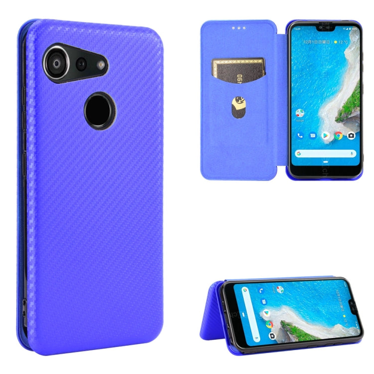 Carbon Fiber Texture Magnetic Horizontal Flip TPU + PC + PU Leather Case with Card Slot, For Kyocera Android One S6, For Kyocera Gratina KYV48, For Ulefone Note 9P, For Sharp Aquos Zero 5G Basic, For iPod Touch 5 / 6 / 7 - NMNYSX