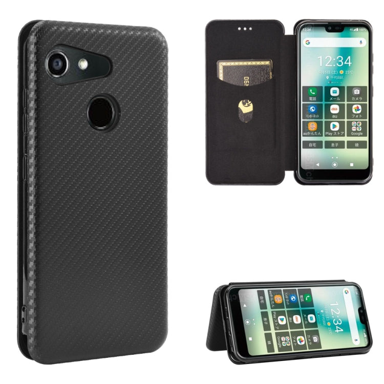 Carbon Fiber Texture Magnetic Horizontal Flip TPU + PC + PU Leather Case with Card Slot, For Kyocera Android One S6, For Kyocera Gratina KYV48, For Ulefone Note 9P, For Sharp Aquos Zero 5G Basic, For iPod Touch 5 / 6 / 7 - NMNYSX