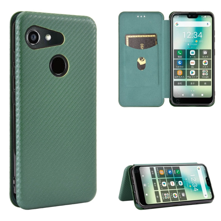 Carbon Fiber Texture Magnetic Horizontal Flip TPU + PC + PU Leather Case with Card Slot, For Kyocera Android One S6, For Kyocera Gratina KYV48, For Ulefone Note 9P, For Sharp Aquos Zero 5G Basic, For iPod Touch 5 / 6 / 7 - NMNYSX