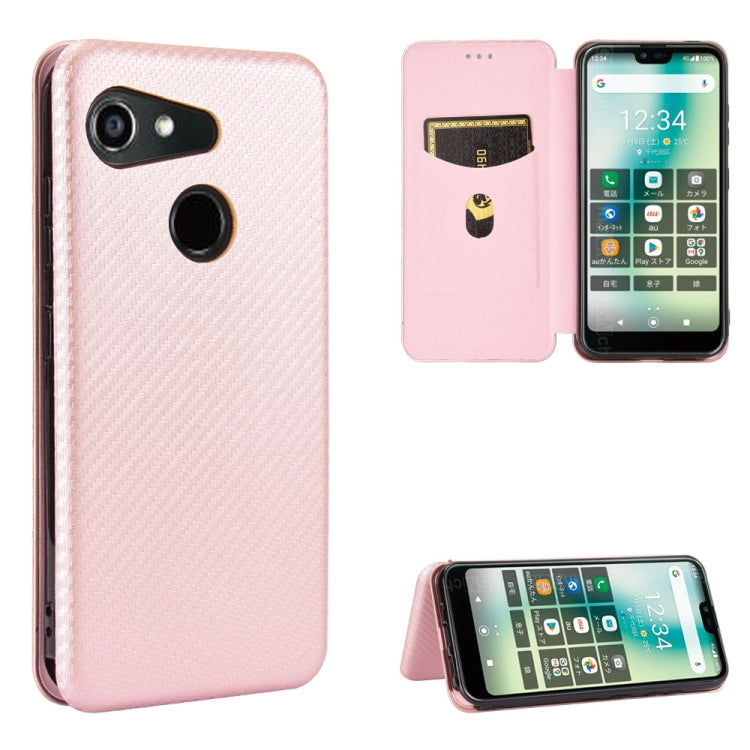 Carbon Fiber Texture Magnetic Horizontal Flip TPU + PC + PU Leather Case with Card Slot, For Kyocera Android One S6, For Kyocera Gratina KYV48, For Ulefone Note 9P, For Sharp Aquos Zero 5G Basic, For iPod Touch 5 / 6 / 7 - NMNYSX