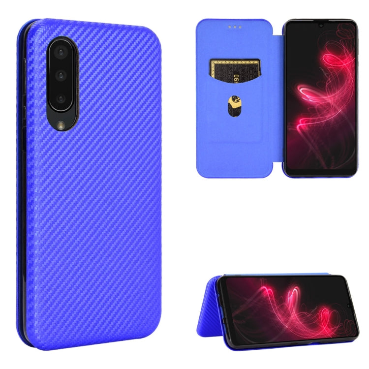 Carbon Fiber Texture Magnetic Horizontal Flip TPU + PC + PU Leather Case with Card Slot, For Kyocera Android One S6, For Kyocera Gratina KYV48, For Ulefone Note 9P, For Sharp Aquos Zero 5G Basic, For iPod Touch 5 / 6 / 7 - NMNYSX