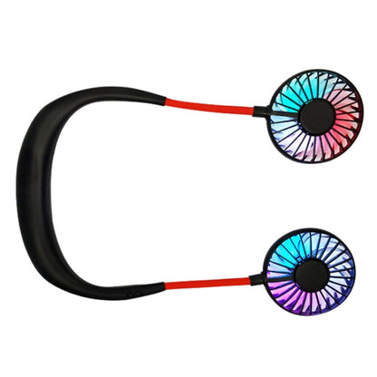 Creative Mini Hanging Neck Type Fan Outdoor LED Fan