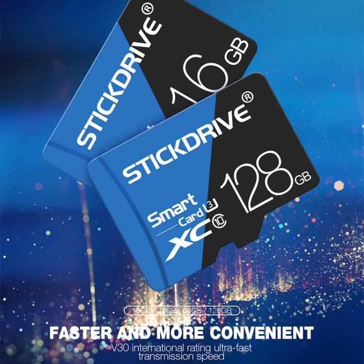 STICKDRIVE 32GB High Speed U1 Blue and Black TF(Micro SD) Memory Ca...