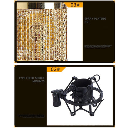 BM800 Metal Shock Mount Microphone Set