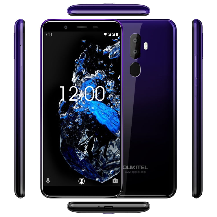 Dual Back Cameras, Fingerprint Identification, 5.5 inch Android 8.1 MTK6750T Octa Core up to 1.5GHz, Network: 4G, Dual SIM, OTG, OTA - NMNYSX