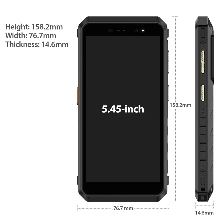 IP68/IP69K Waterproof Dustproof Shockproof, Dual Back Cameras, Face Unlock, 5.45 inch Android 12 MediaTek Helio G25 MT6762VWB Octa Core up to 2.0GHz, Network: 4G, NFC, OTG, Power Armor X11 Pro - NMNYSX