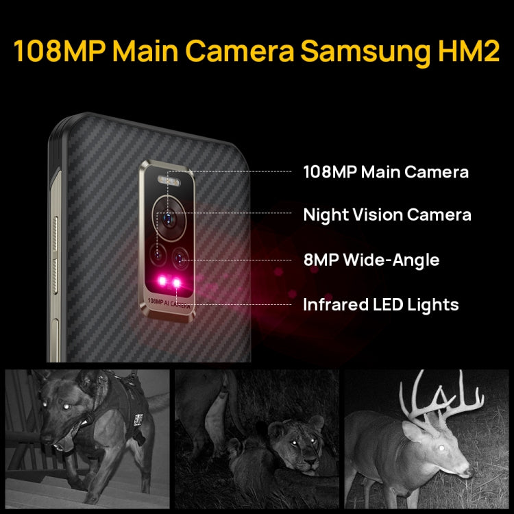 Dual Back Cameras, IP68/IP69K Waterproof Dustproof Shockproof, Side Fingerprint Identification, 6.58 inch Android 12 MediaTek Helio G99 MT6789 Octa Core up to 2.2GHz, Network: 4G, OTG, NFC, Global Version with Google Play, Armor 17 Pro - NMNYSX