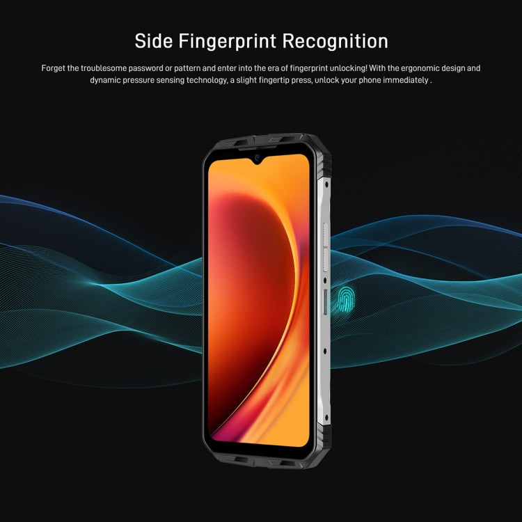 IP68/IP69K MIL-STD-810H Waterproof Dustproof Shockproof, 22000mAh Battery, Triple Back Cameras, Side Fingerprint Identification, 6.58 inch Android 12.0 Dimensity 1080 Octa Core up to 2.6GHz, Network: 5G, NFC, OTG, V Max - NMNYSX